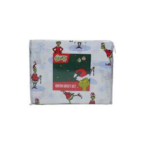 Dr. Seuss The Grinch Christmas Queen Sheet Set 100% Cotton by Franco